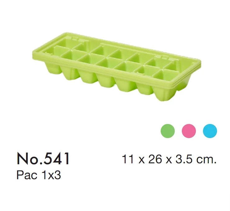 ถาดน้ำแข็ง14ช่อง แพ็ค1*3 ขนาด11x26x3.5 cm